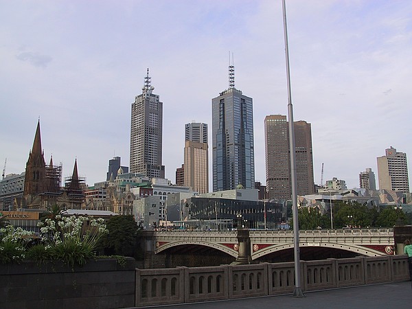Our hotel is the gold one in the middle.