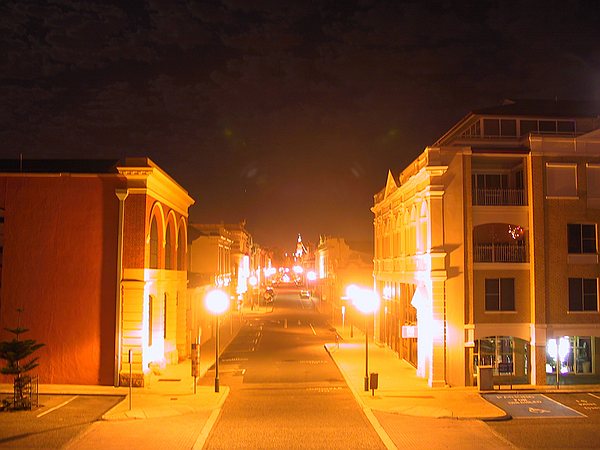 A quiet spot in Fremantle, the harbor town.