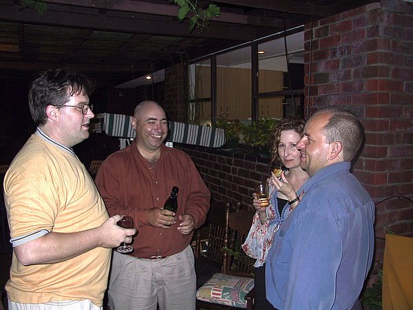 More "uni" pals : Frank, Sambo, Christine and Sean.