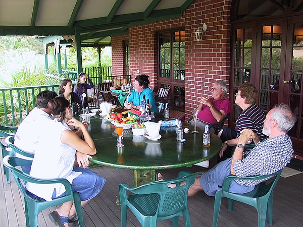 Cocktails on the veranda