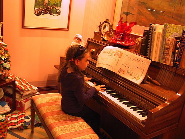 Olivia provided some live music.