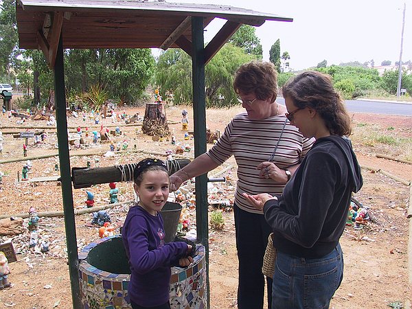 We made a wish in the gnome's wishing well.