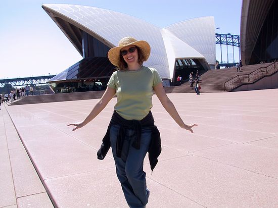 Samantha performing at the Sydney Opera House