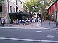 One of the many outdoor cafes in The Rocks