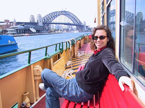 On the ferry again heading back from the zoo