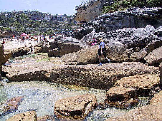 Walking to Bronte Beach