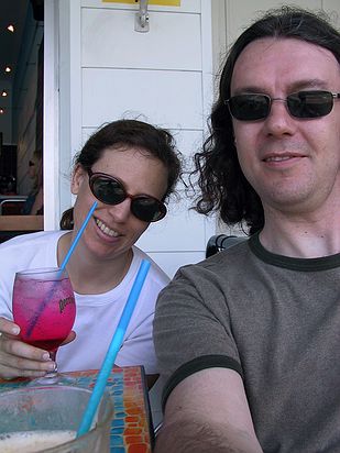 We stopped our hike for a refreshing drink and great food.