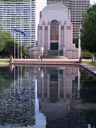 A war memorial in Hyde Park.