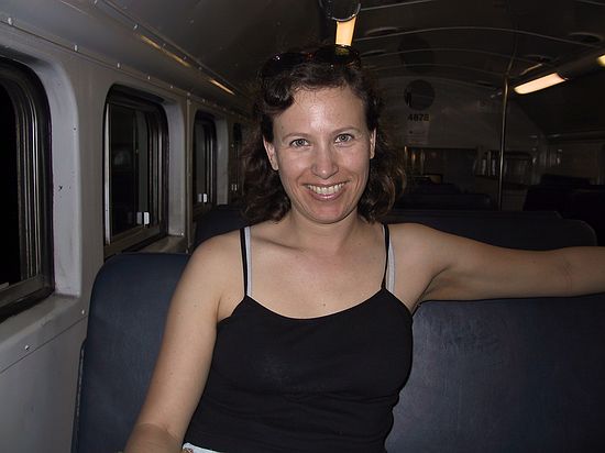 We're trying the Sydney train system as we head to Kings Cross.